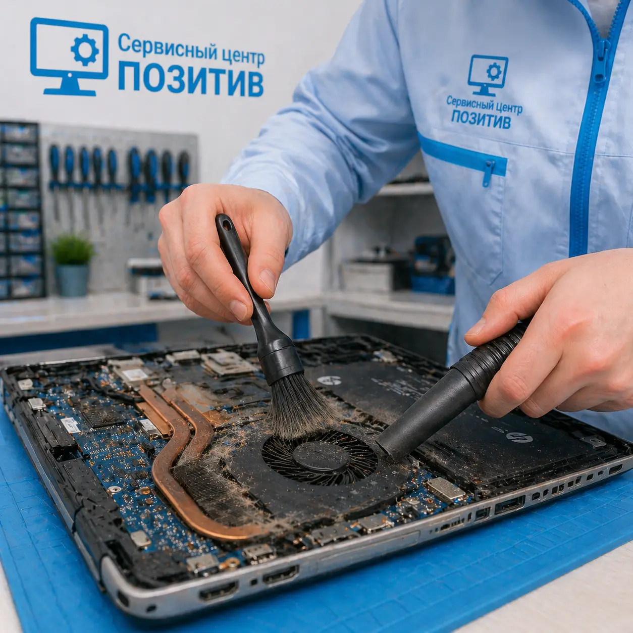 чистка ноутбука HP в Павловске