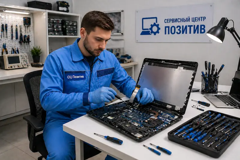 Замена шлейфа матрицы ноутбука в Павловске