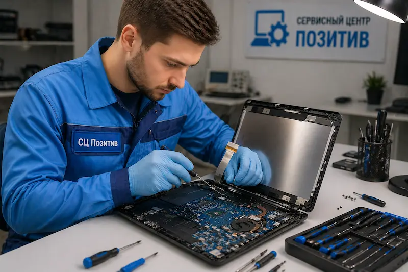 Ремонт шлейфа матрицы ноутбука в Павловске