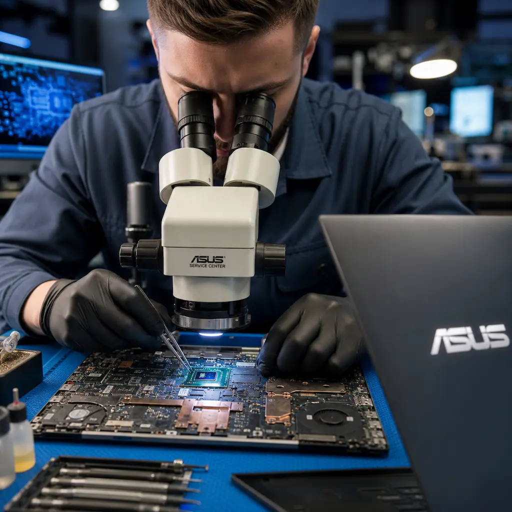 Замена видеокарты ноутбука Asus в Павловске