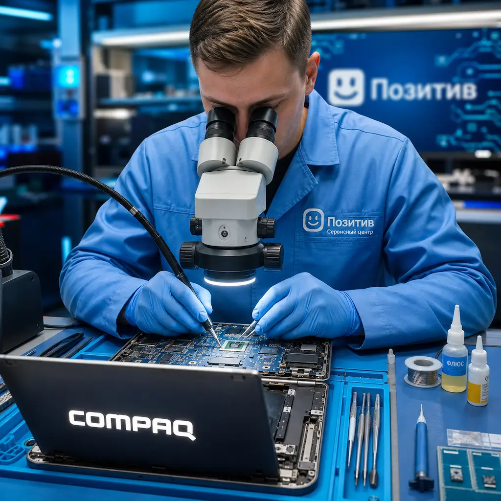 Замена видеокарты ноутбука Compaq в Павловске