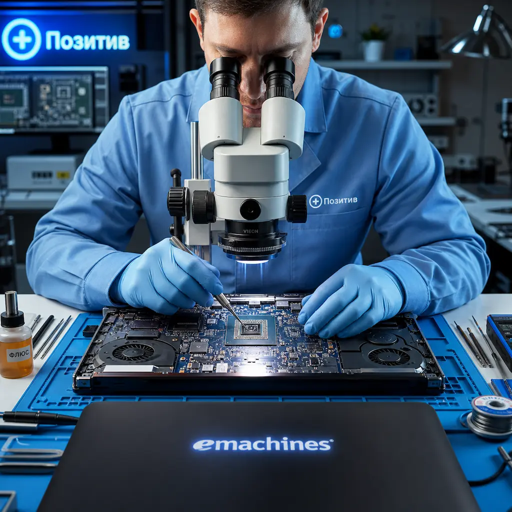 Замена видеокарты ноутбука Emachines в Павловске