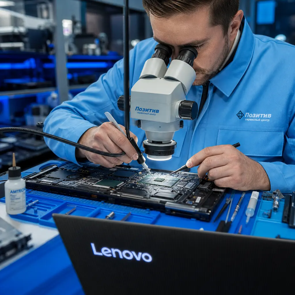 Замена видеокарты ноутбука Lenovo в Павловске