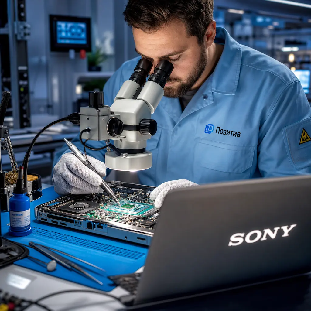 Замена видеокарты ноутбука Sony в Павловске