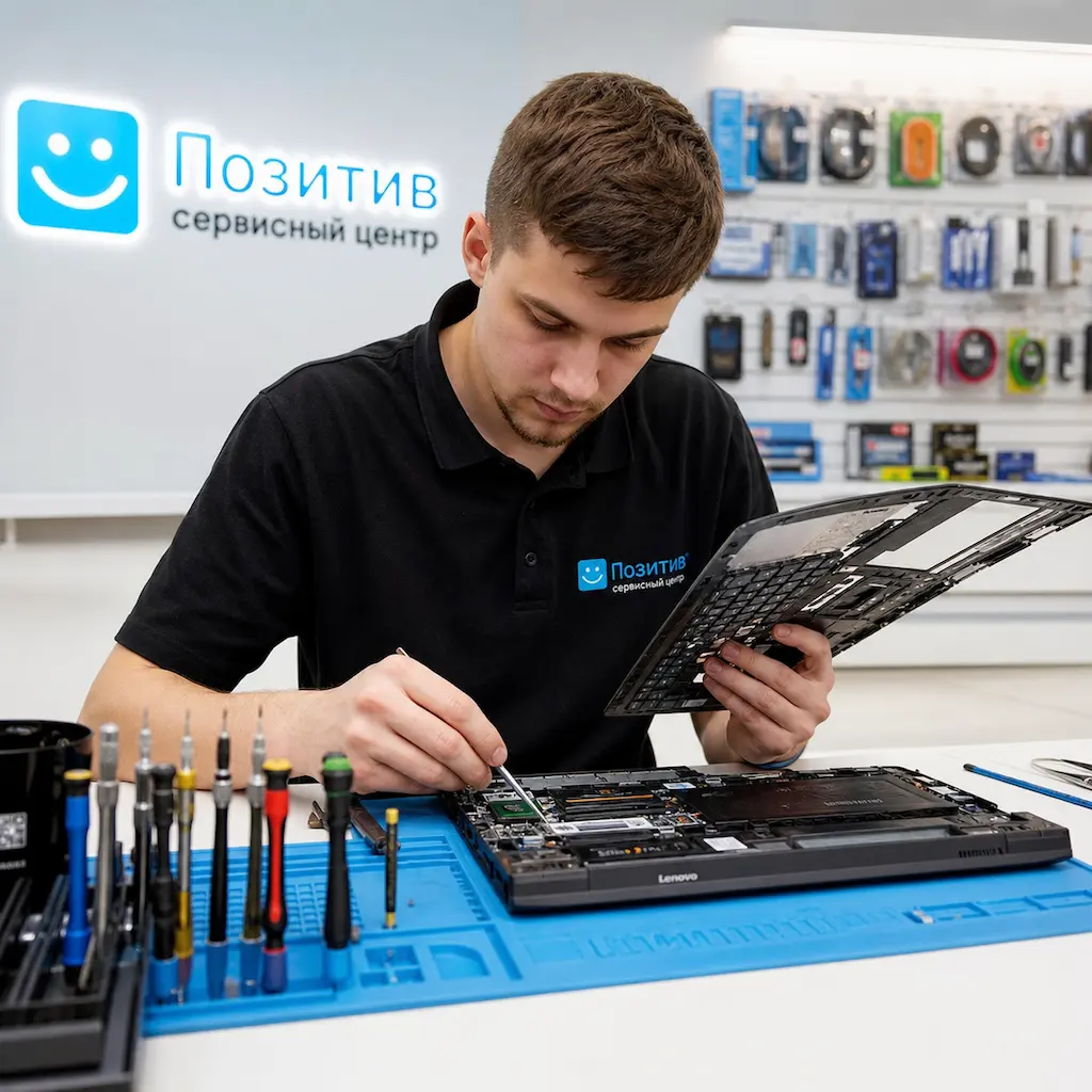 заменить клавиатуру на ноутбуке Lenovo в Павловске