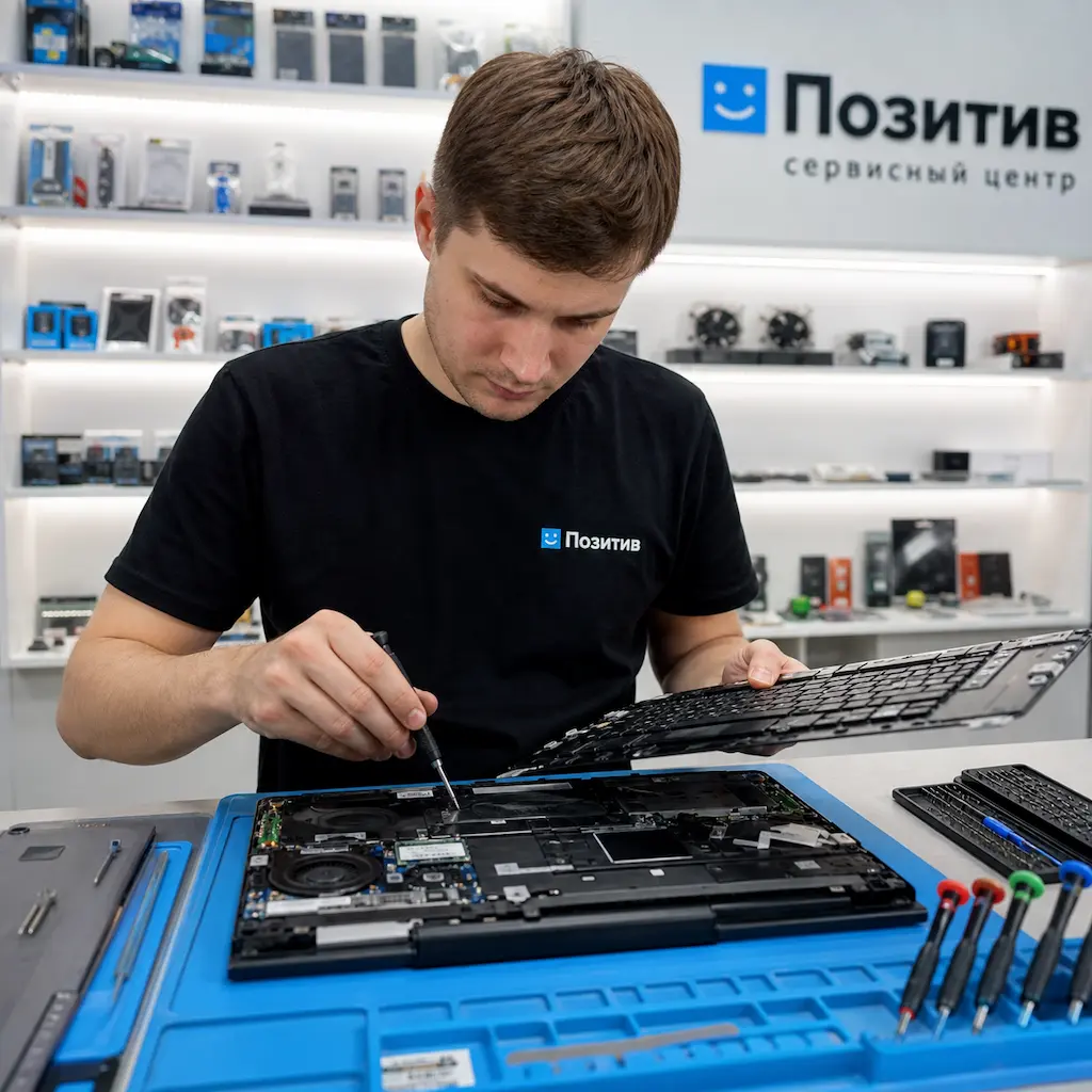 заменить клавиатуру на ноутбуке Samsung в Павловске