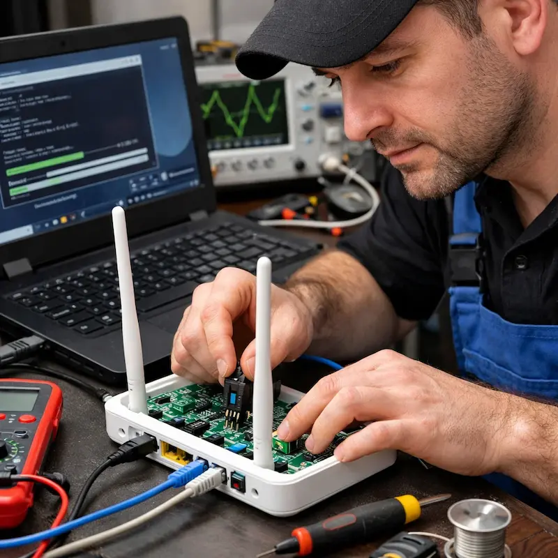 Перепрошивка WiFi роутера в Павловске