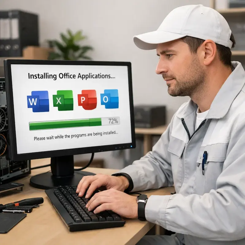 установка офисных программ на компьютер в Павловске