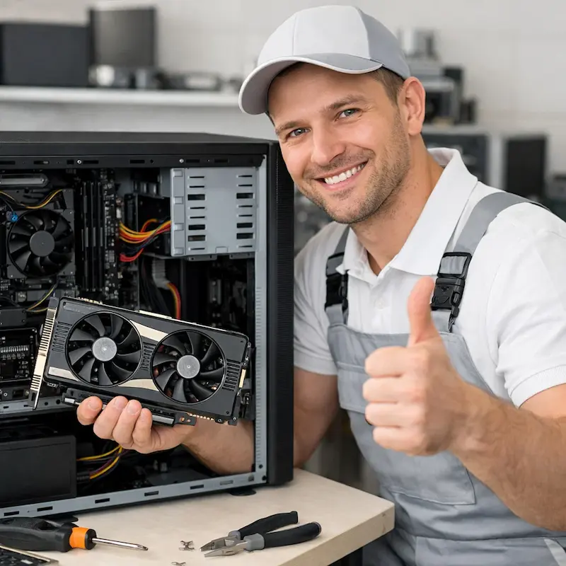 Замена видеокарты ПК в Павловске