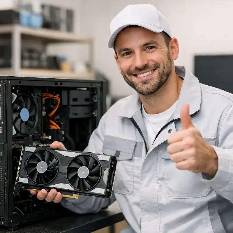 установка видеокарты на ПК в Павловске