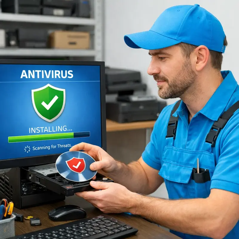 Установка антивируса в Павловске на дому