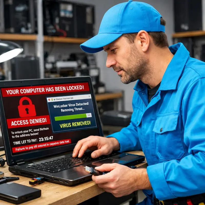 Поможем разблокировать компьютер и ноутбук в Павловске